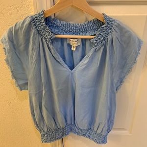 Cloth and Stone blue top